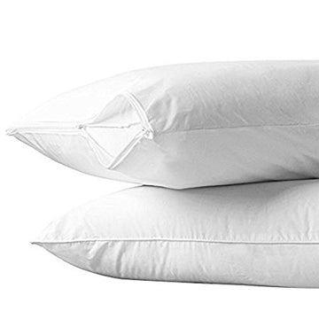 Allergy Protection, dust mites Standard Zippered Pillow Case and Protector, Add Life to your pillow set of 2